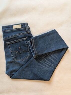 AG Adriano Goldschmied Jeans Farrah High Rise Skinny Ankle Blue Denim Size 6